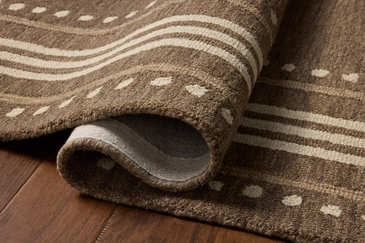 Chris Loves Julia x Loloi Alfie Bark / Natural Rug RUGS - wool Loloi