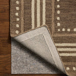 Chris Loves Julia x Loloi Alfie Bark / Natural Rug RUGS - wool Loloi