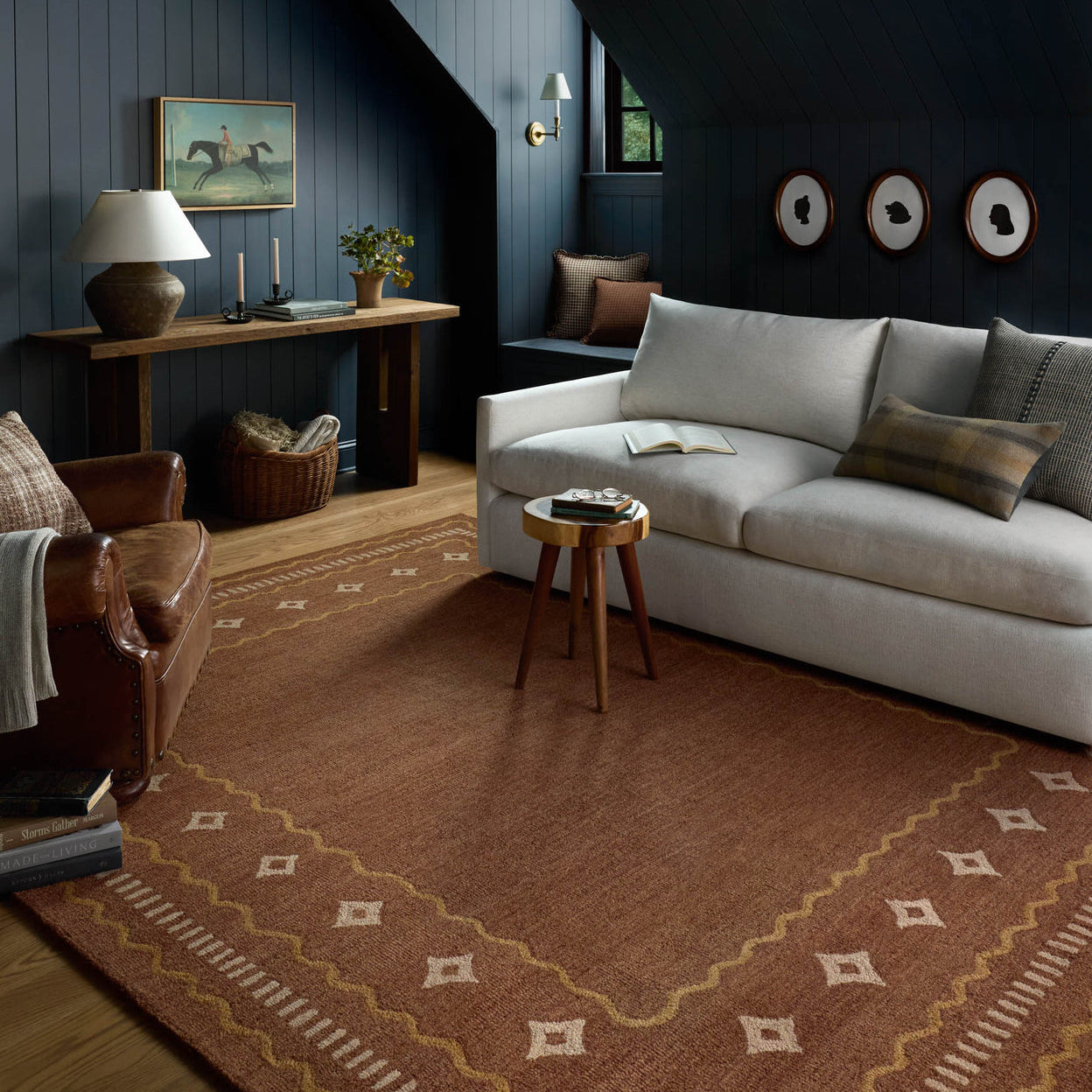 Chris Loves Julia x Loloi Alfie Clay / Spice Rug RUGS - wool Loloi
