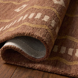 Chris Loves Julia x Loloi Alfie Clay / Spice Rug RUGS - wool Loloi