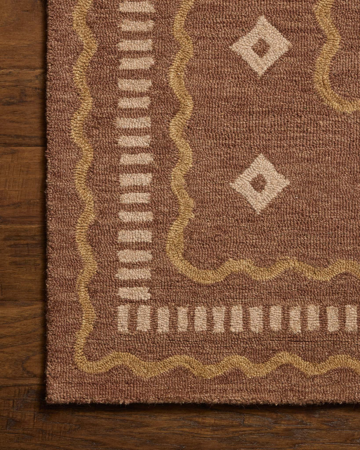 Chris Loves Julia x Loloi Alfie Clay / Spice Rug RUGS - wool Loloi