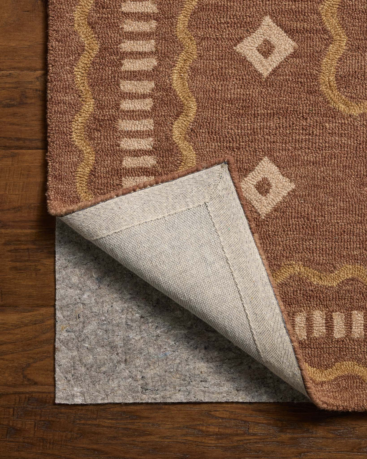Chris Loves Julia x Loloi Alfie Clay / Spice Rug RUGS - wool Loloi