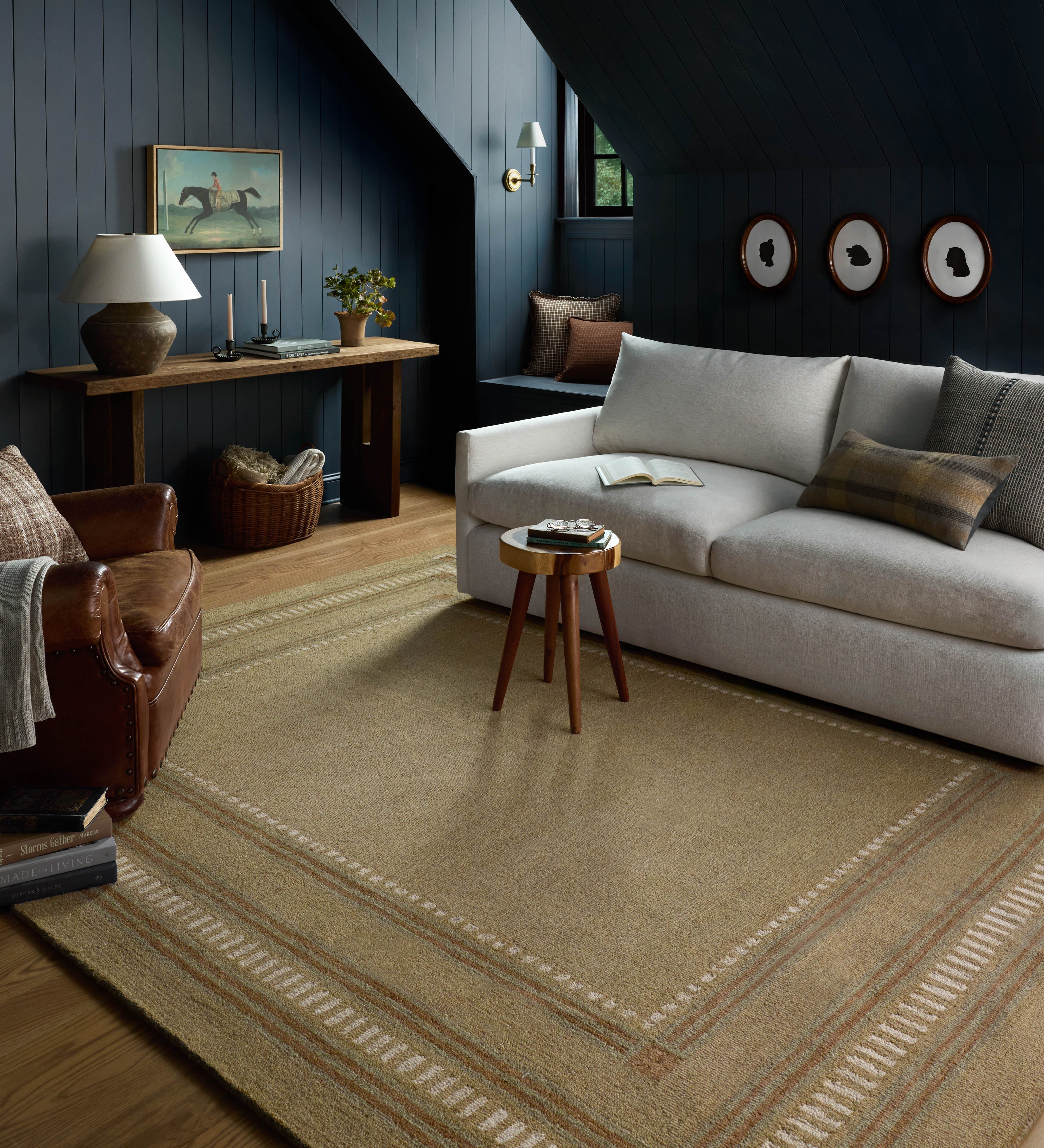 Chris Loves Julia x Loloi Alfie Green / Natural Rug – view 2
