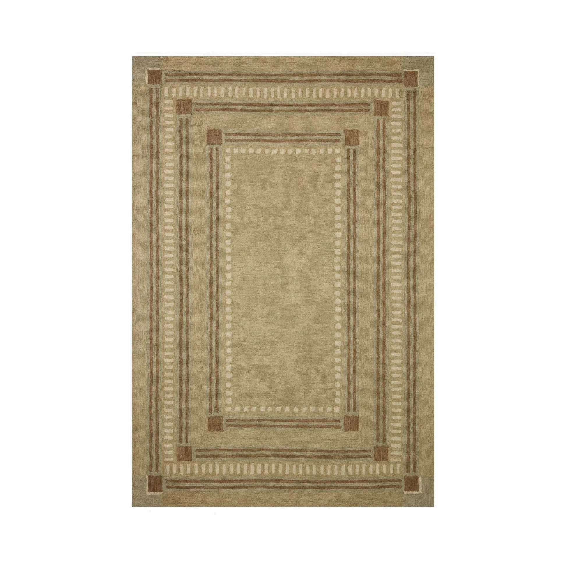 Chris Loves Julia x Loloi Alfie Green / Natural Rug