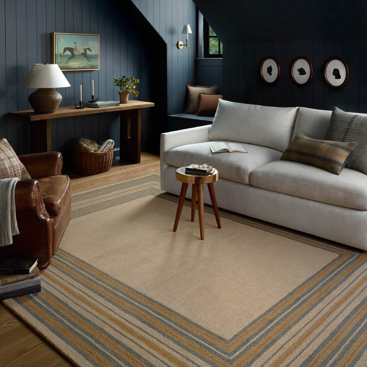 Chris Loves Julia x Loloi Alfie Natural / Multi Rug RUGS - wool Loloi