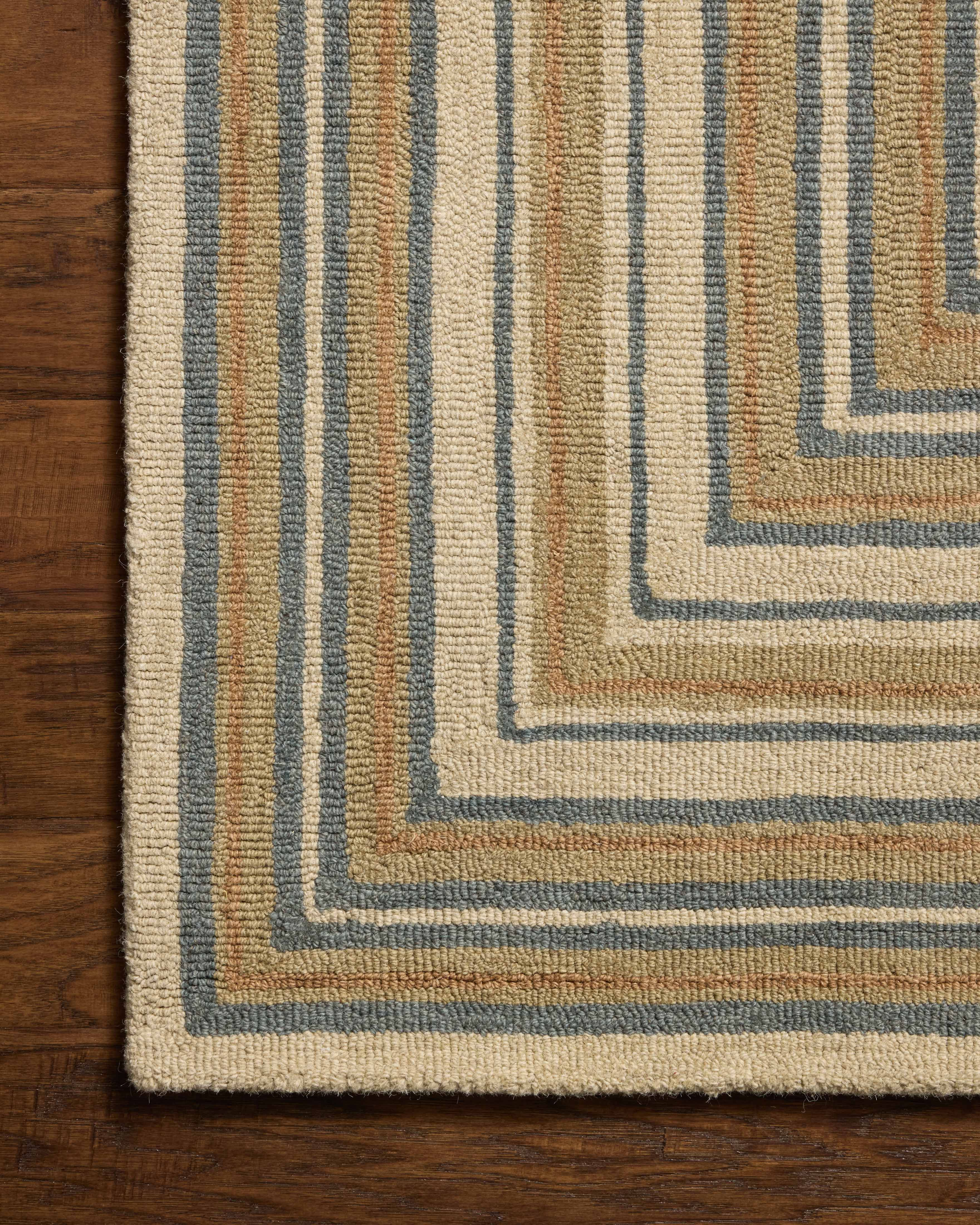 Chris Loves Julia x Loloi Alfie Natural / Multi Rug RUGS - wool Loloi