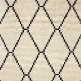 Chris Loves Julia x Loloi Alice Cream / Charcoal Diamond Rug