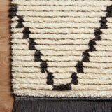Chris Loves Julia x Loloi Alice Cream / Charcoal Rug No.4 RUGS - synthetic Loloi