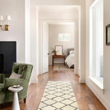 Chris Loves Julia x Loloi Alice Cream / Charcoal Diamond Rug