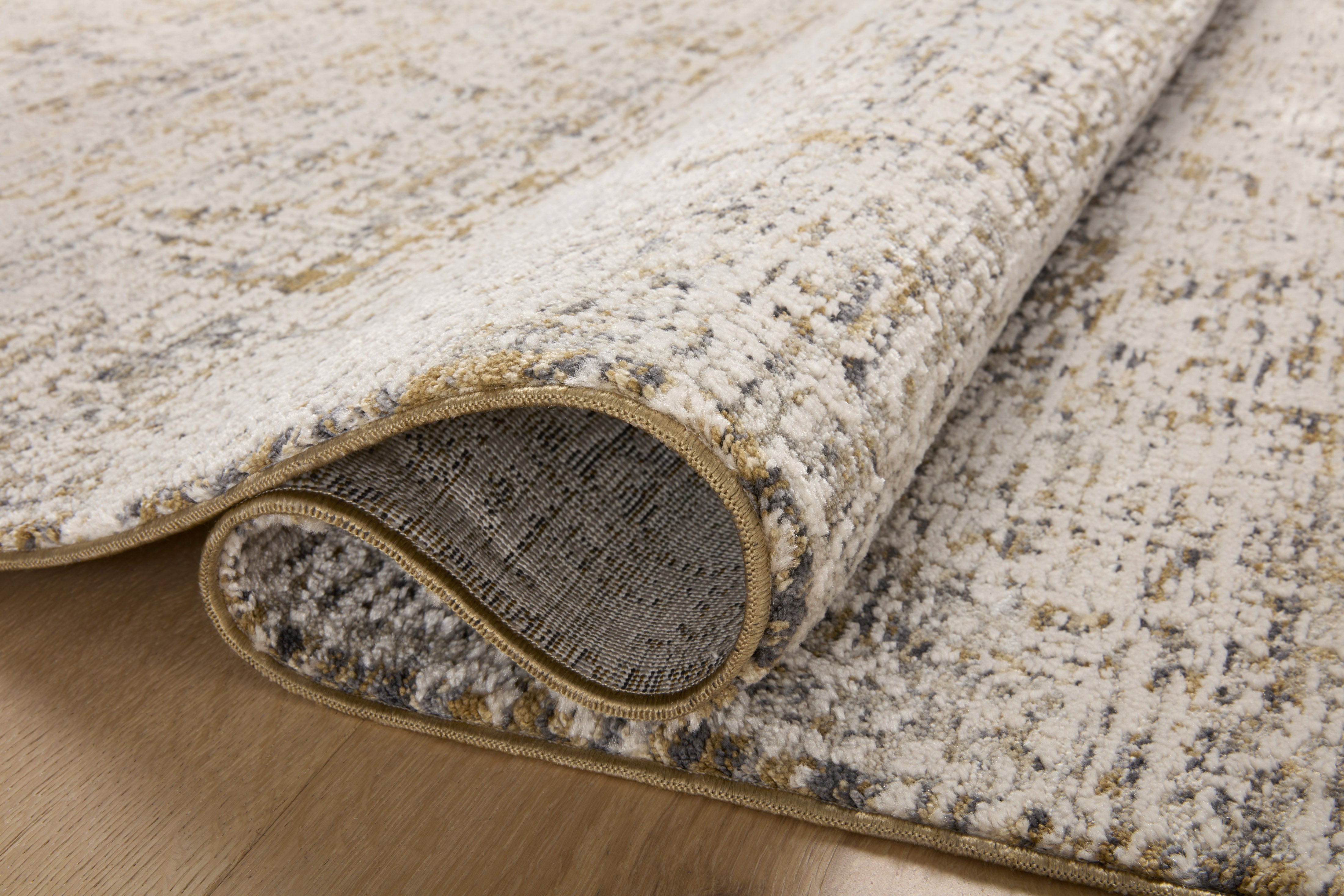 Amber Lewis x Loloi Alie Gold / Beige 0-patterned rugs Loloi