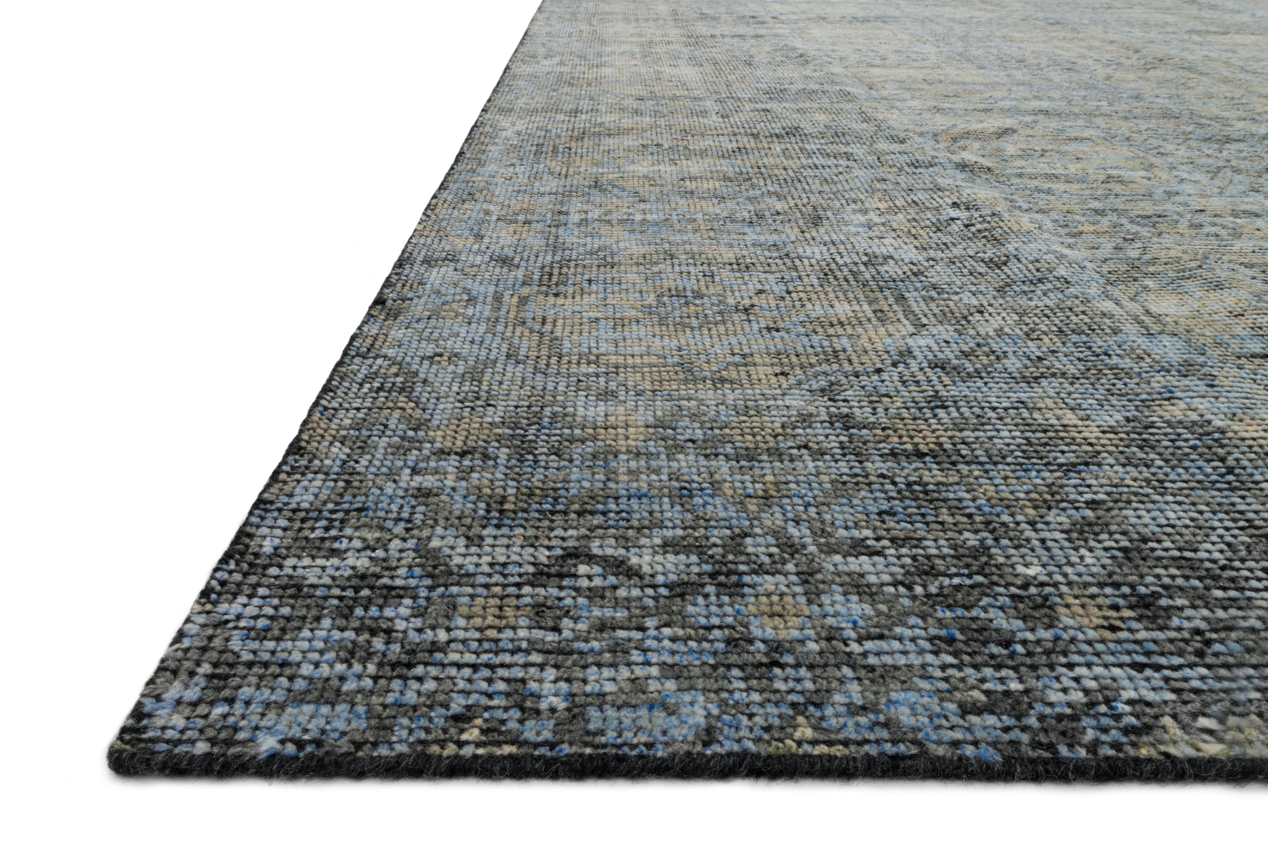 Loloi Amara Blue / Gold Rug RUGS - wool Loloi