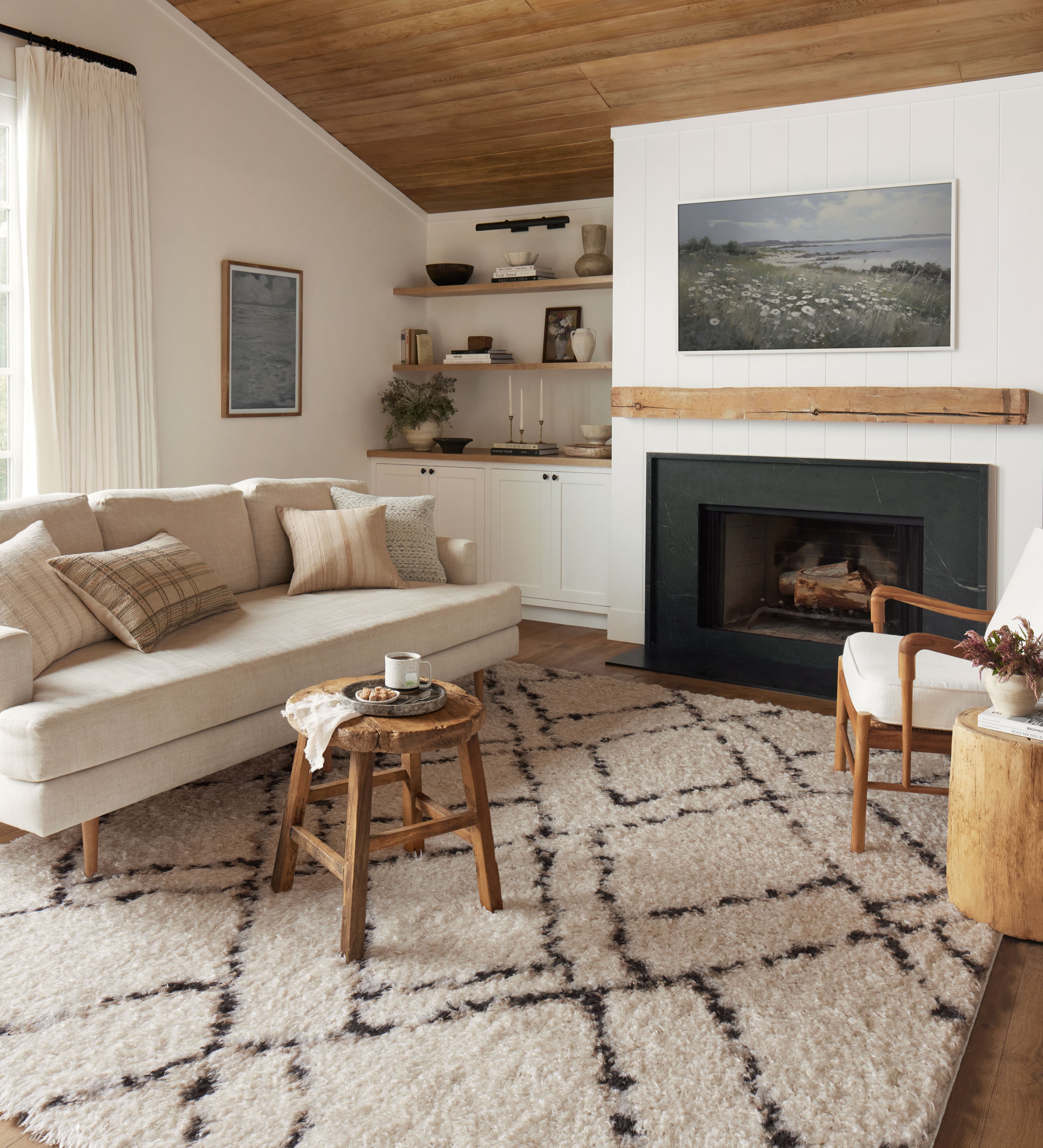 Angela Rose x Loloi Amira Ivory / Bark Rug