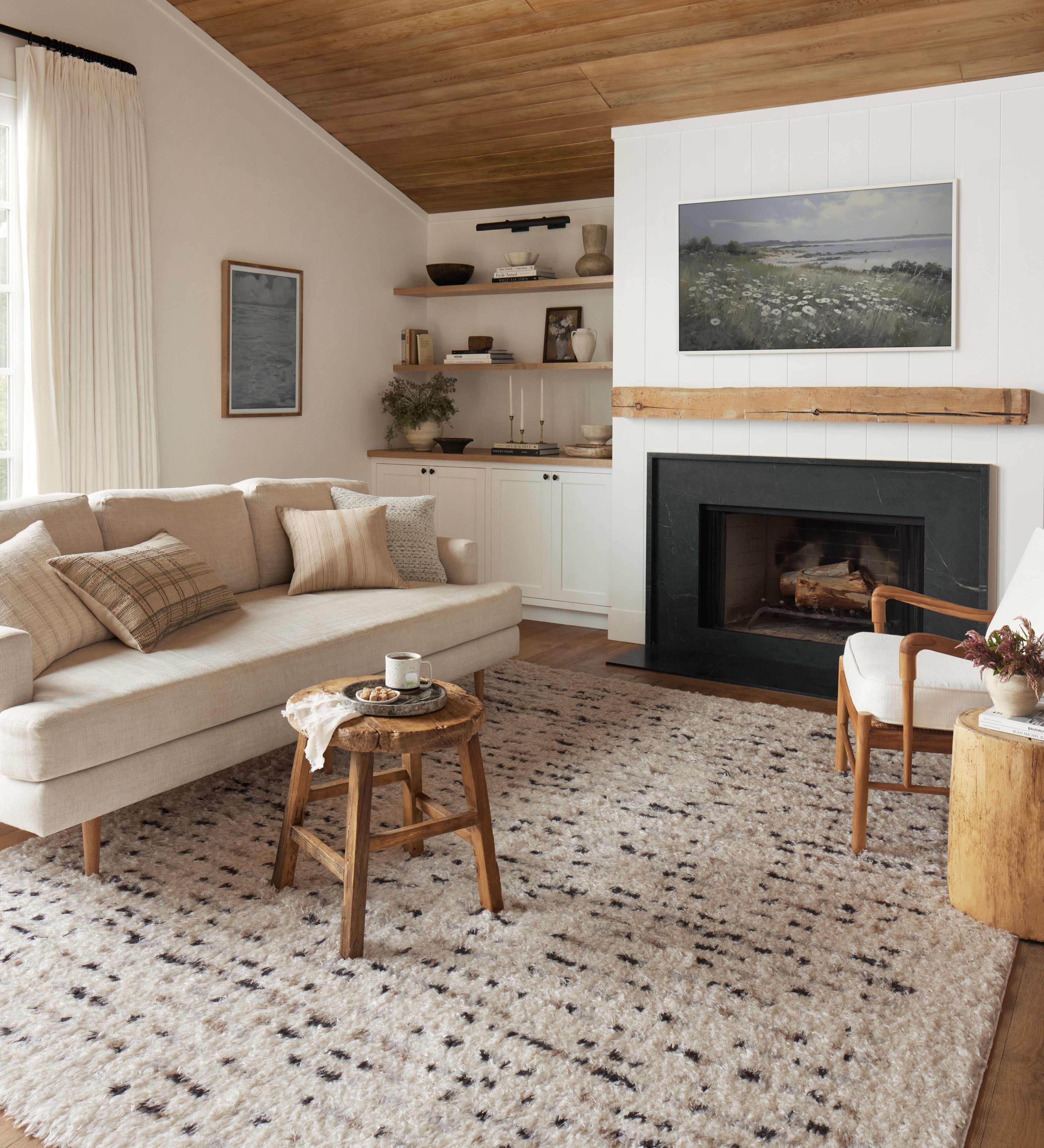 Angela Rose x Loloi Amira Ivory / Multi Rug