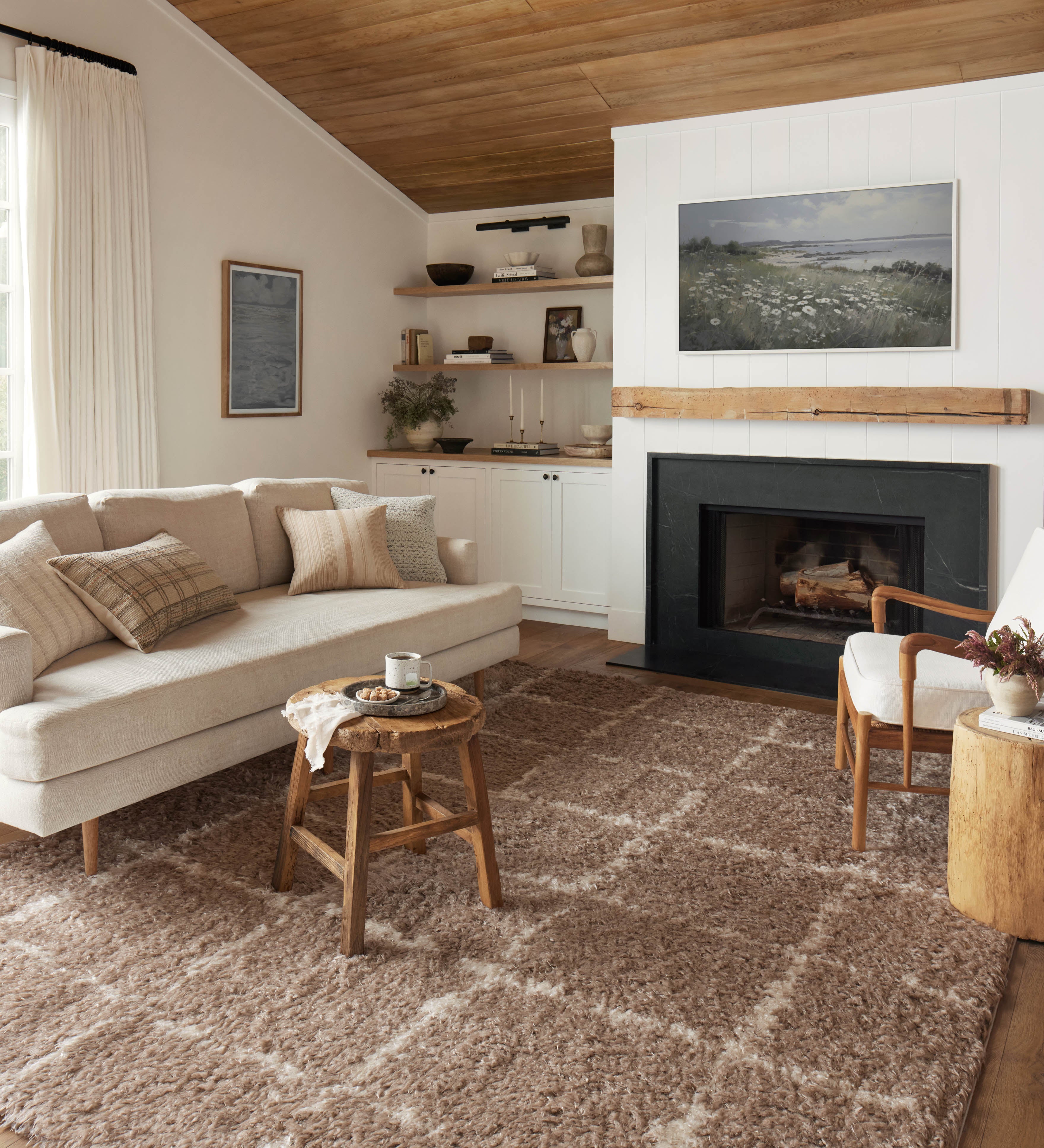 Angela Rose x Loloi Amira Khaki / Ivory Rug