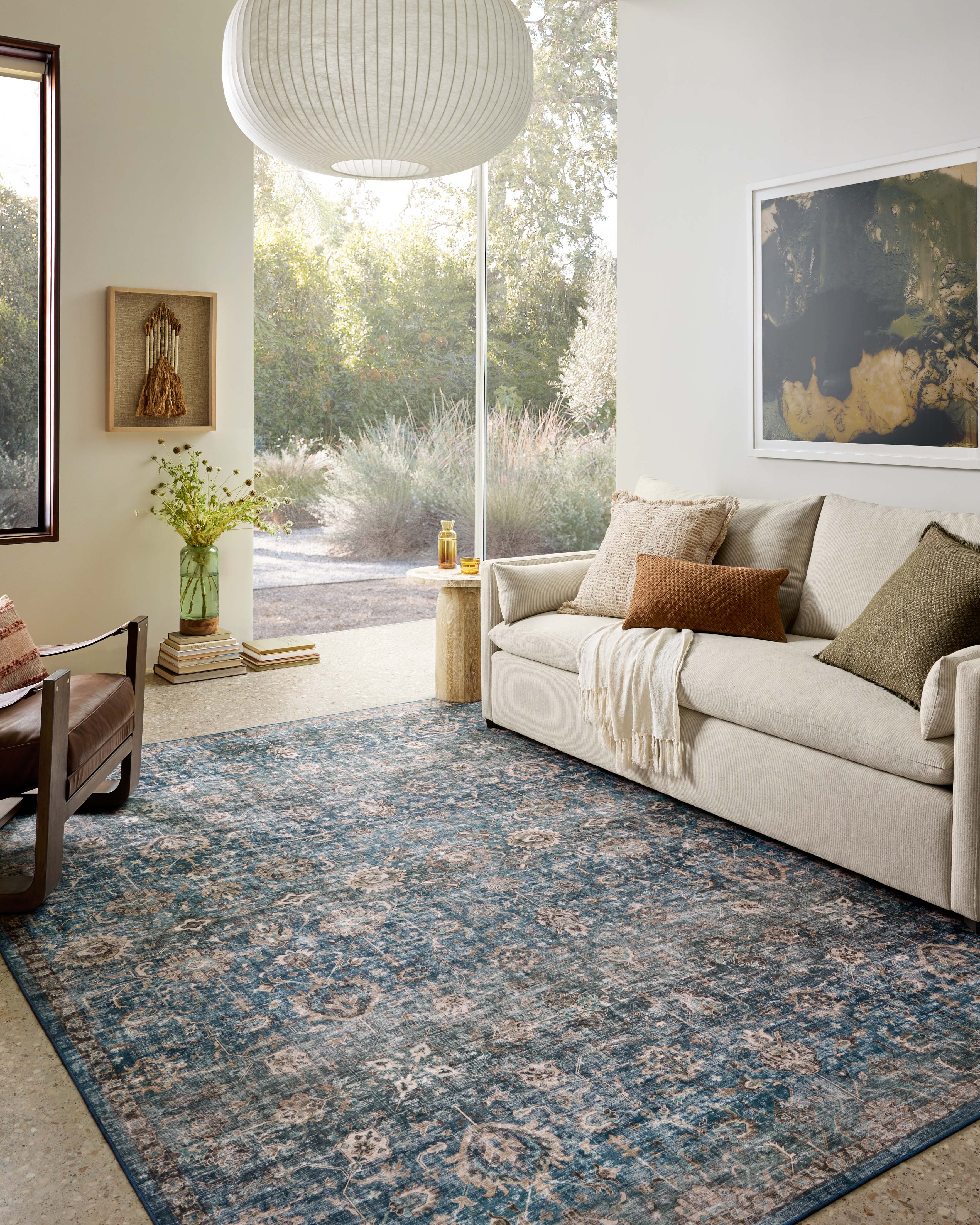 Loloi Anniston Lagoon / Natural Rug - Rug & Weave