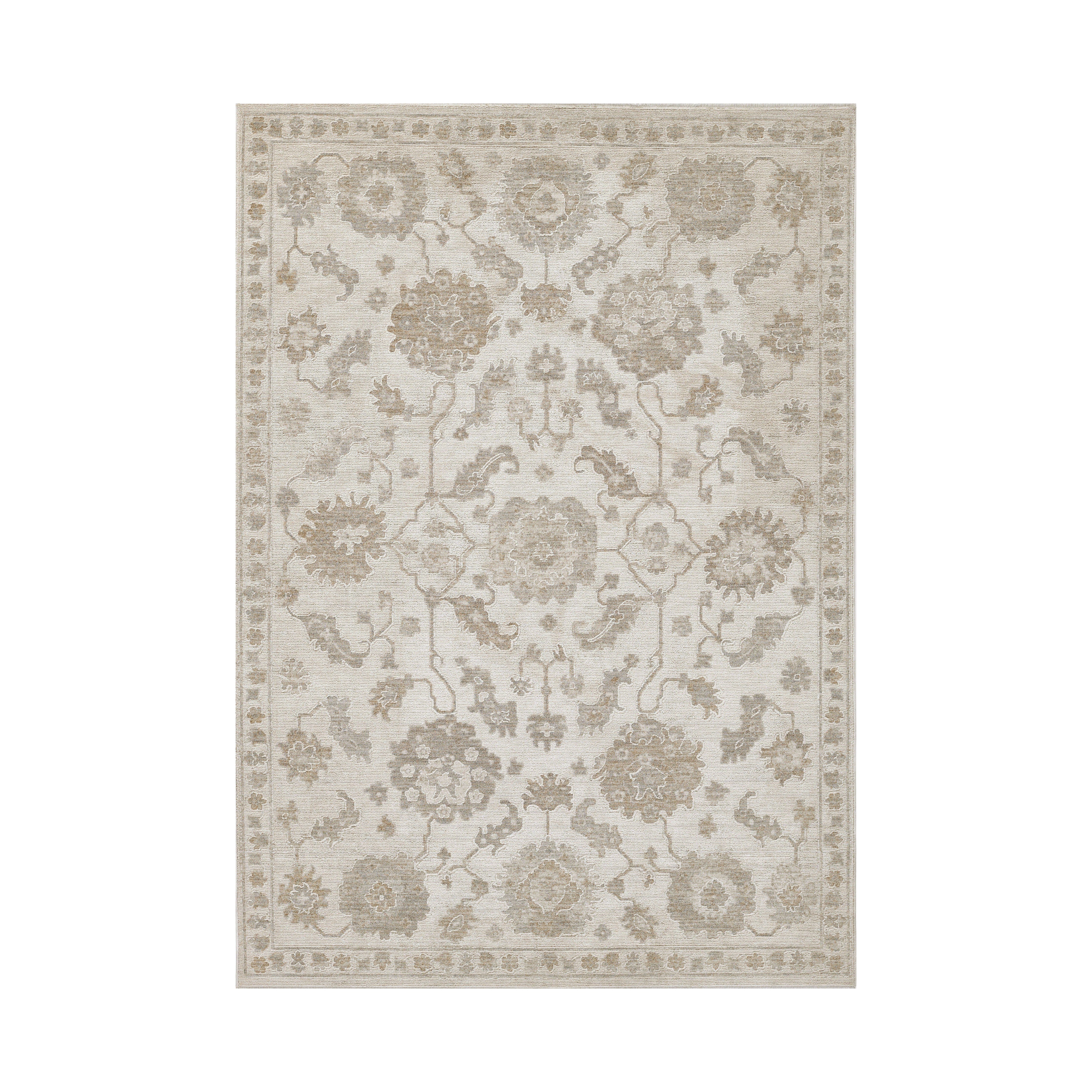 Ansel Machine Made Rug RUGS - Pes Shrink Momeni Beige 5'3" X 7'6"