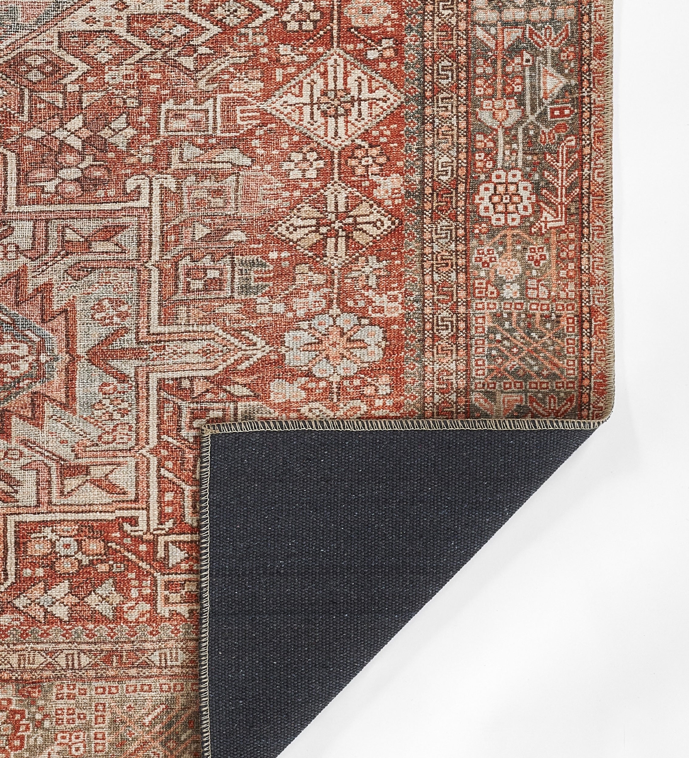 Ariyah Red / Navy Rug RUGS - synthetic Momeni