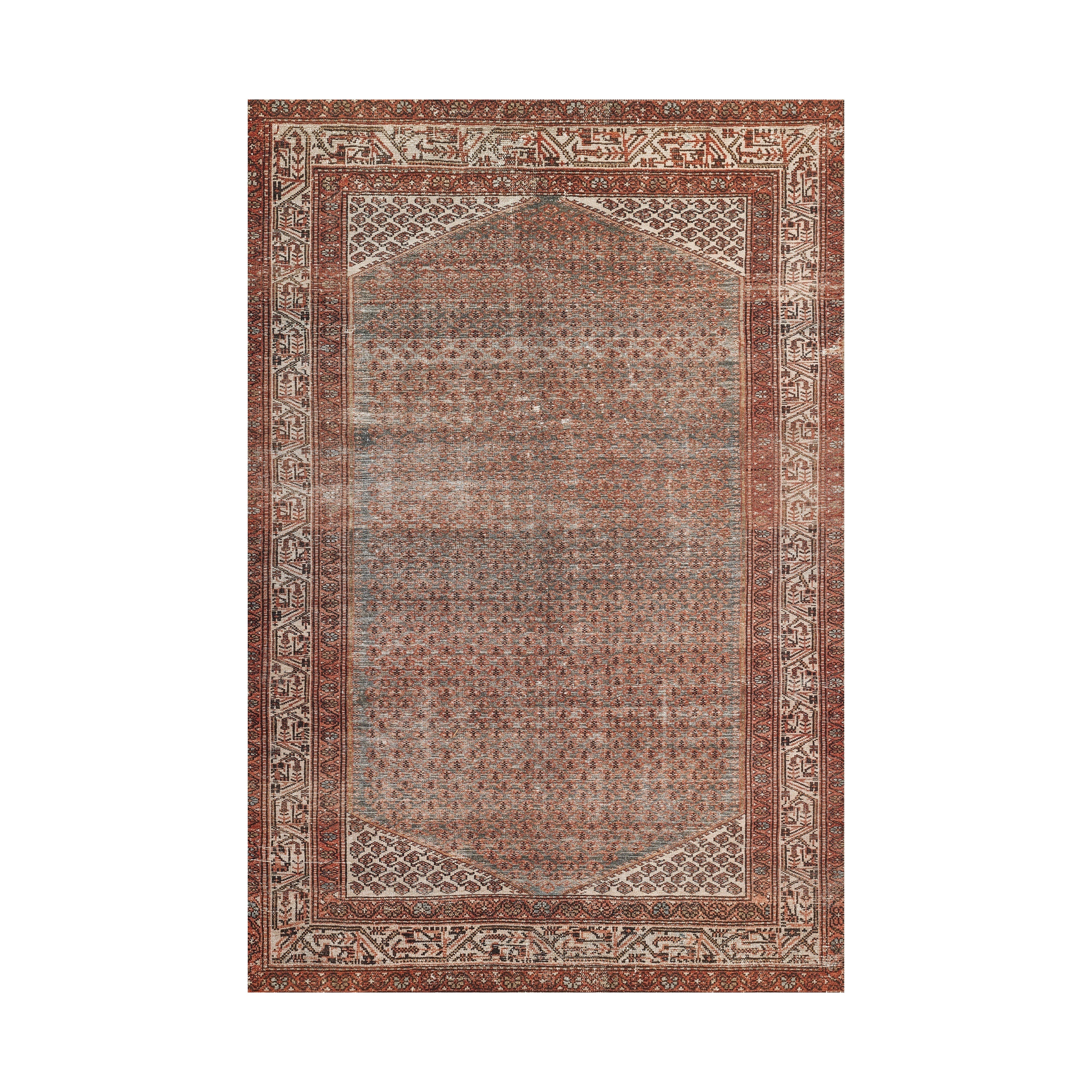 Ariyah Brick / Blue Rug RUGS - synthetic Momeni 2' x 3'