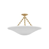 Mollino Semi Flush Mount LIGHTING - flush mount Visual Comfort - Signature Hand-Rubbed Antique Brass 24"