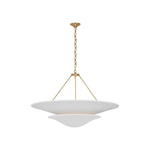 Mollino 40" Chandelier LIGHTING - chandelier Visual Comfort - Signature Hand-Rubbed Antique Brass