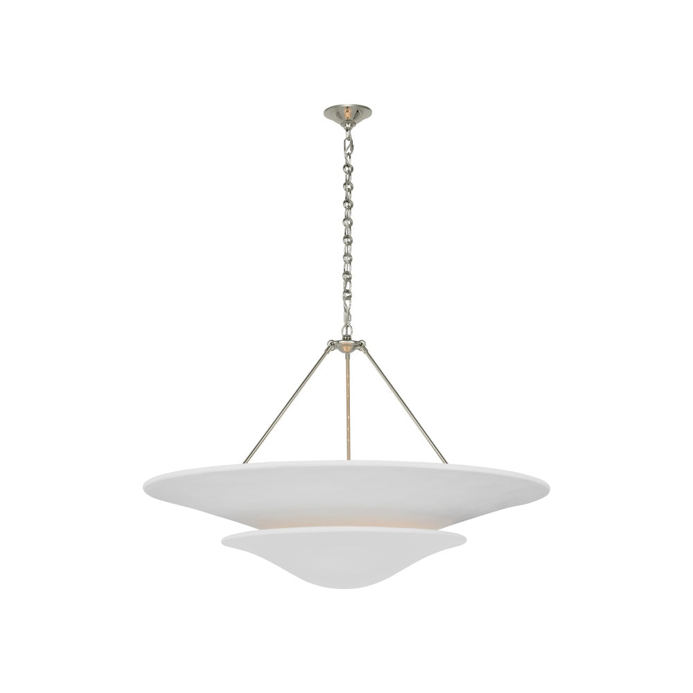 Mollino 40" Chandelier LIGHTING - chandelier Visual Comfort - Signature Polished Nickel