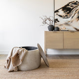 Ashley Storage Ottoman FURNITURE - ottomans Style In Form