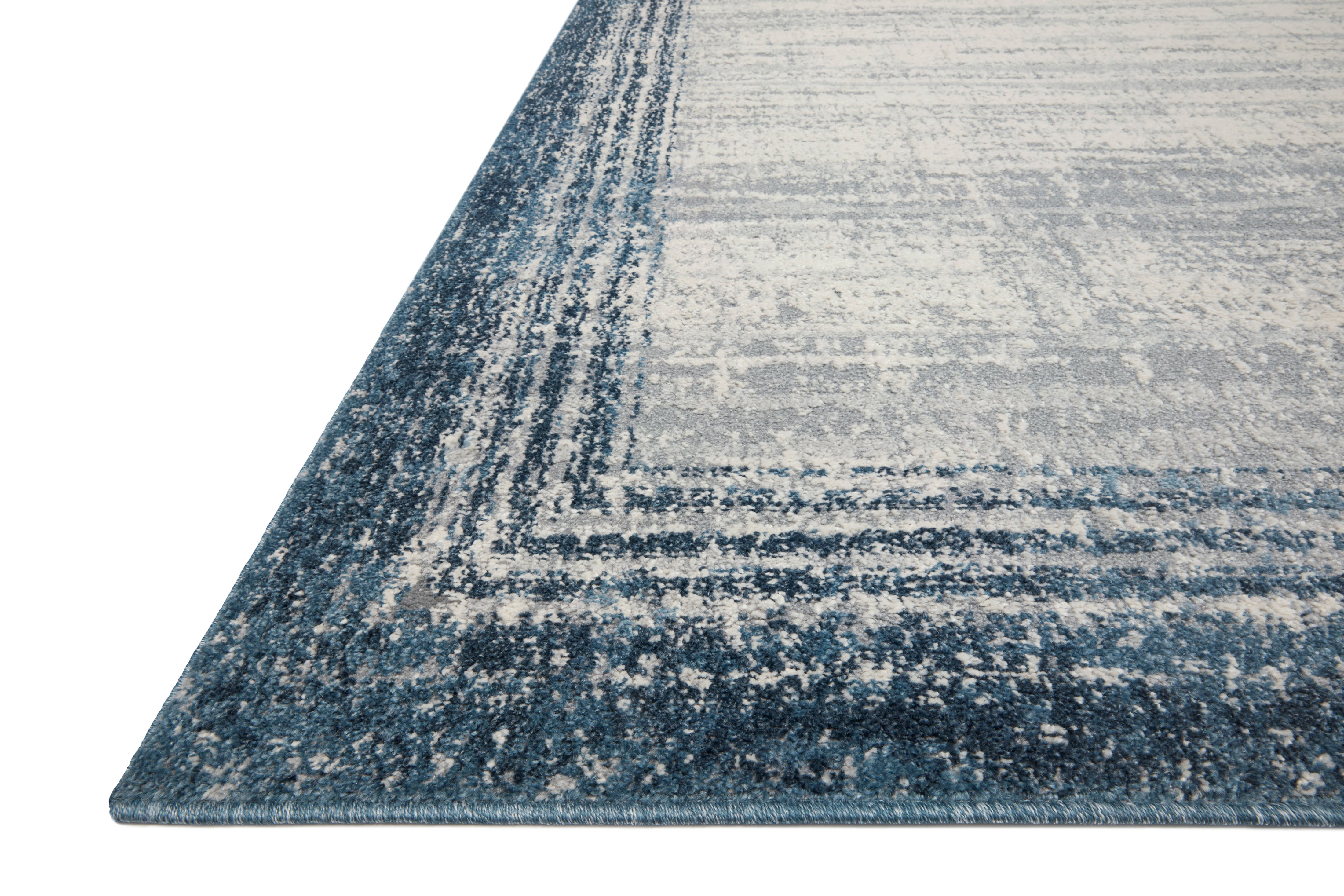 Loloi Austen Pebble / Blue Rug RUGS - synthetic Loloi