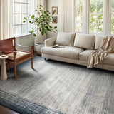 Loloi Austen Pebble / Blue Rug RUGS - synthetic Loloi