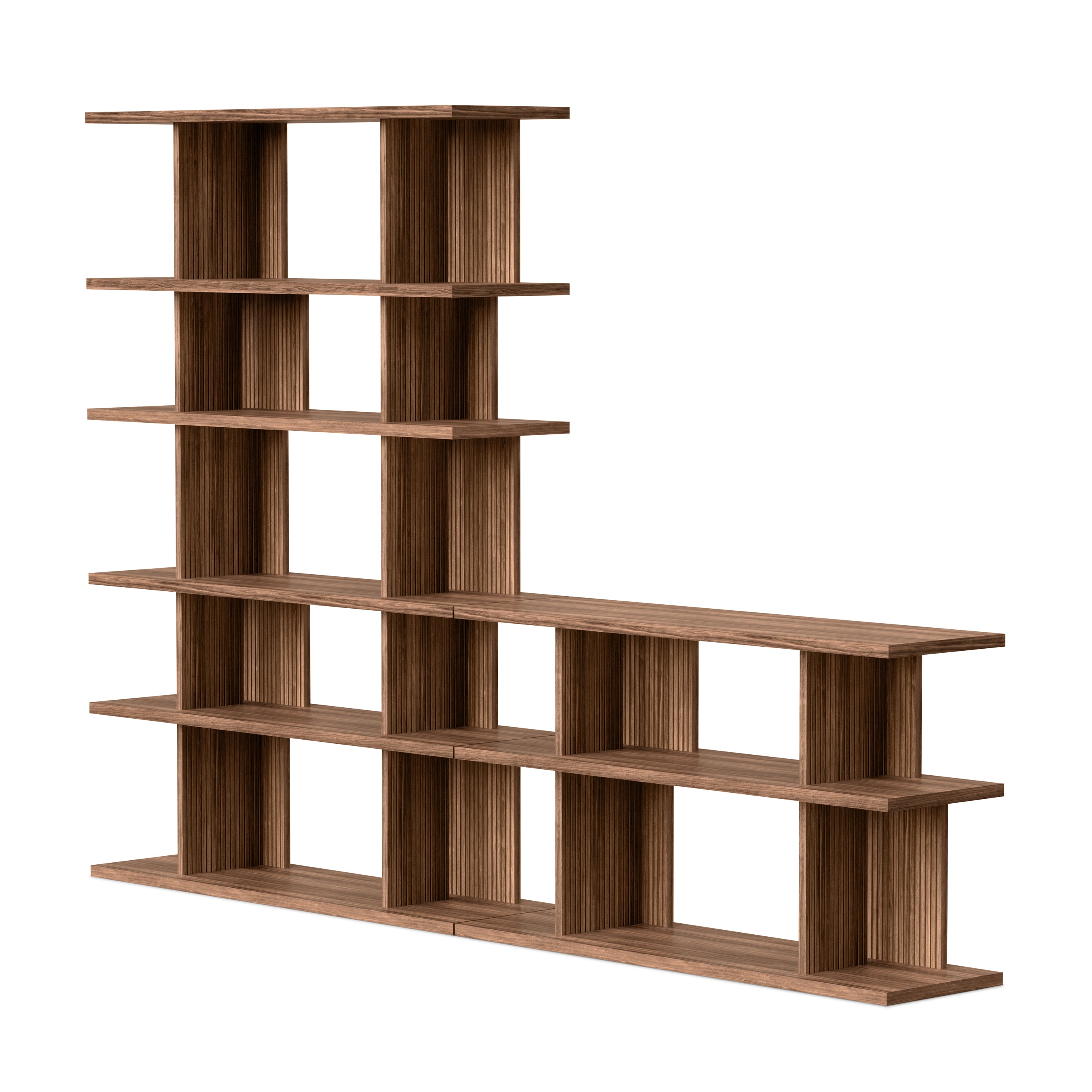 Albion 6-3 Shelving Unit FURNITURE - shelving unit Gus Natural Walnut