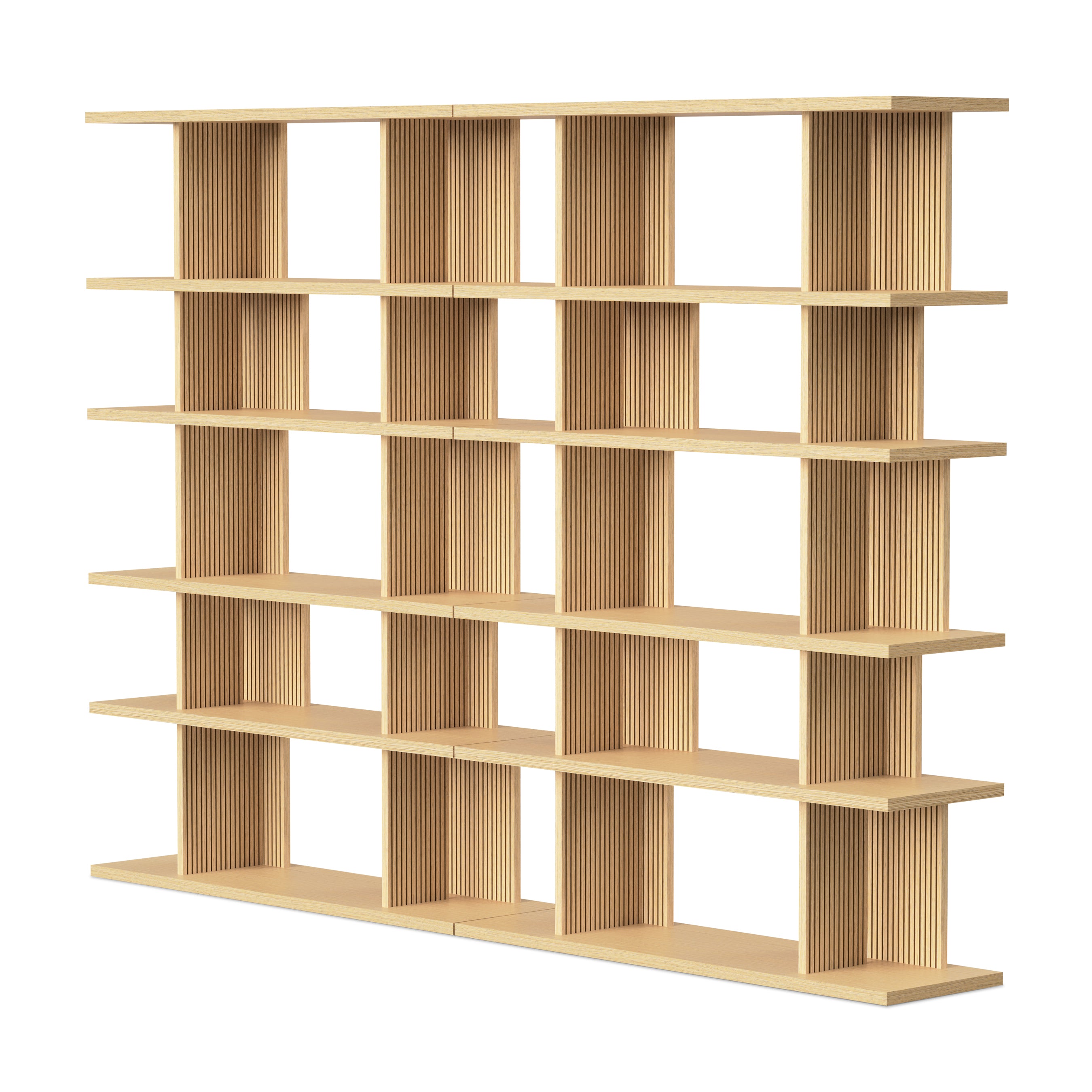 Albion 6-6 Shelving Unit FURNITURE - shelving unit Gus Vintage Oak
