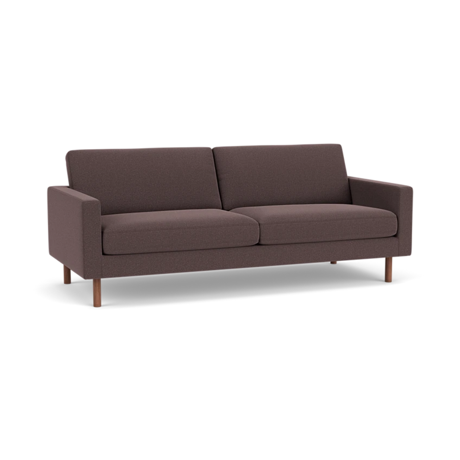 EQ3 Custom Fabric Joan 83" Sofa - Walnut Leg