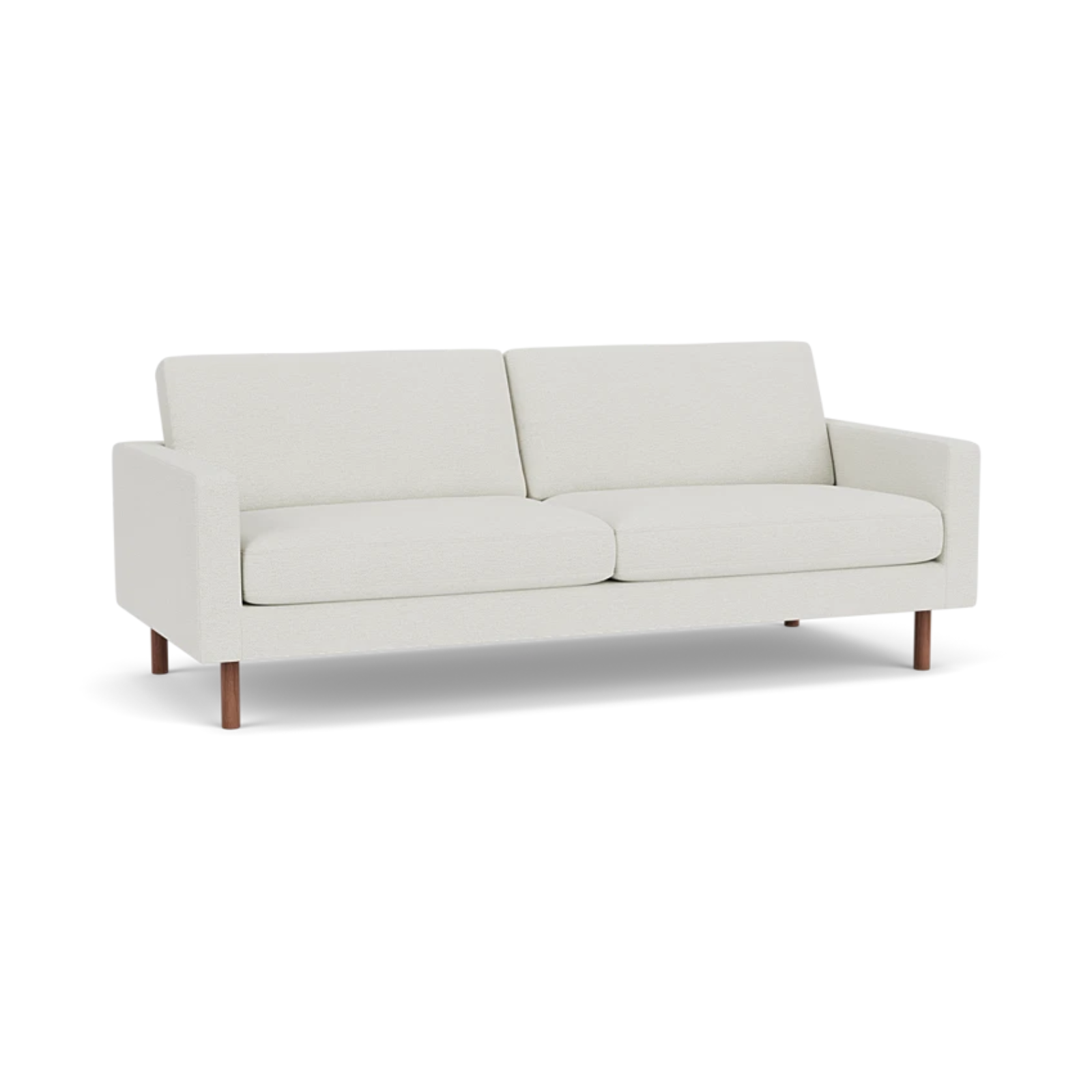 EQ3 Custom Fabric Joan 83" Sofa - Walnut Leg