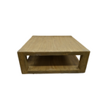 Arlo Reclaimed Wood Square Coffee Table 4 - b - FURNITURE - coffee table - round Hauer Market