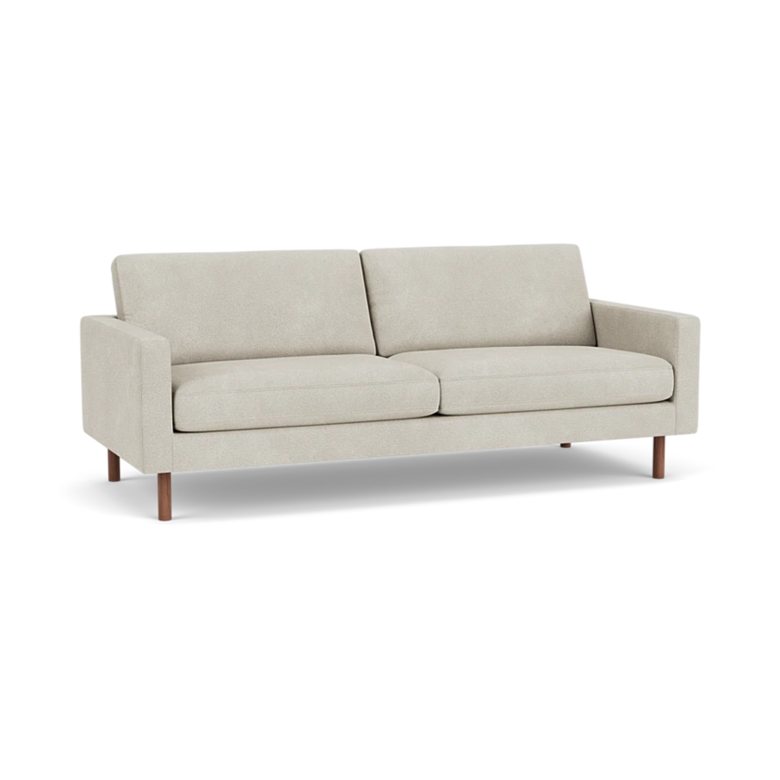 EQ3 Custom Fabric Joan 83" Sofa - Walnut Leg