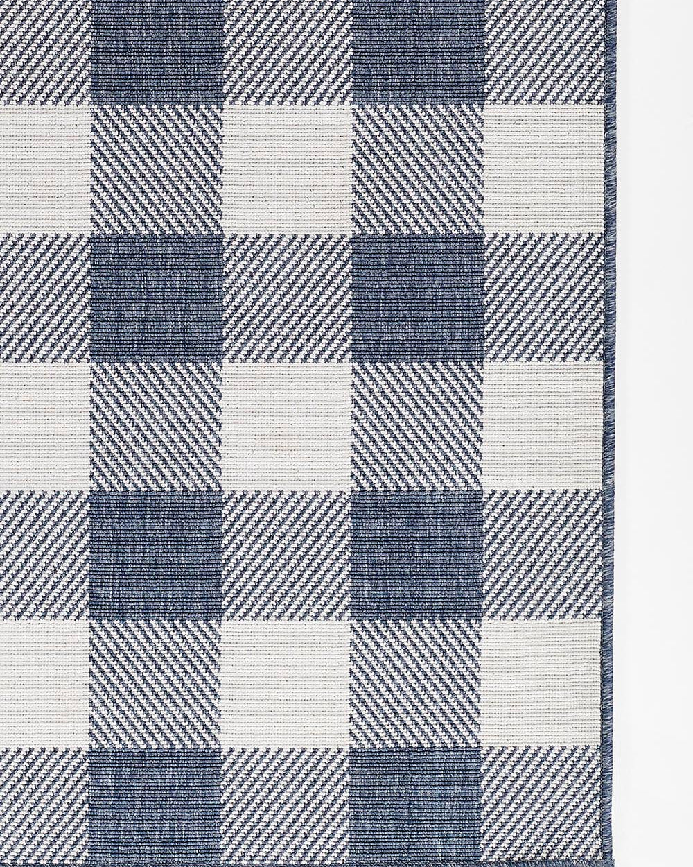 Braemar Plaid Denim Outdoor Rug 5-Rugs - indoor/outdoor Momeni