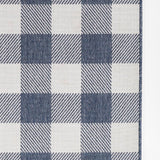 Braemar Plaid Denim Outdoor Rug