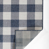 Braemar Plaid Denim Outdoor Rug