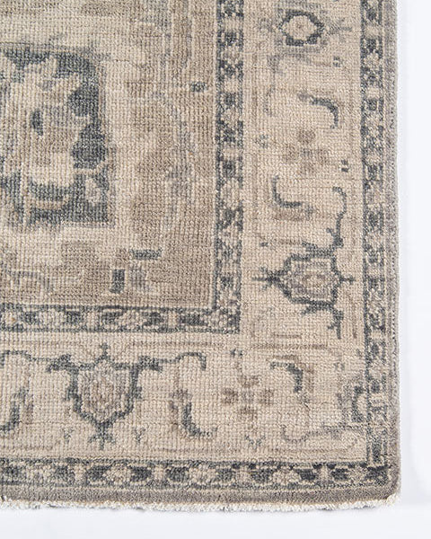 Benara Grey Hand Knotted Rug RUGS - wool Momeni