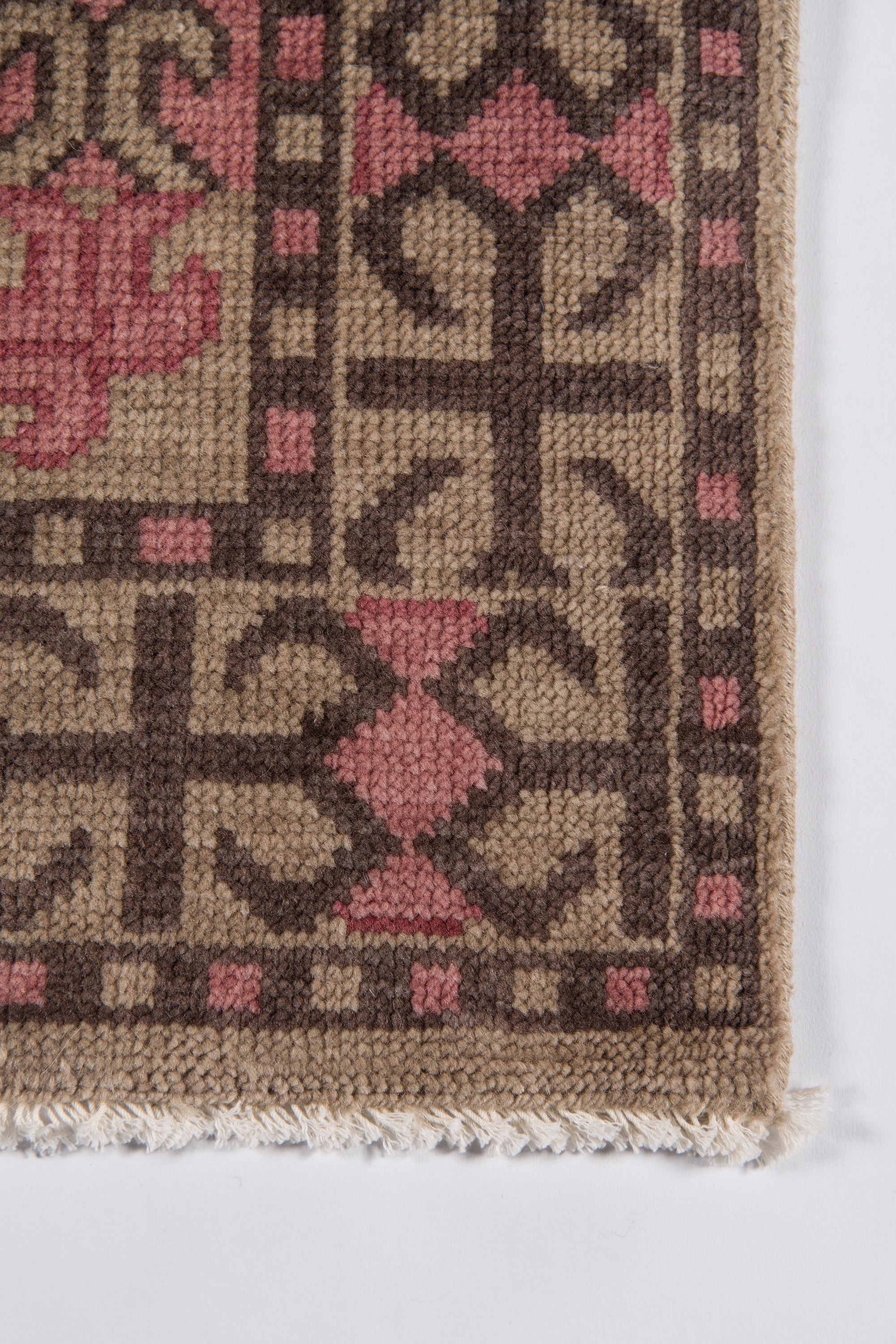 Benara Pink Hand Knotted Rug RUGS - wool Momeni