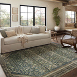 Magnolia Home by Joanna Gaines x Loloi Banks Denim / Clay Rug 1 - RUGS - patterned Loloi