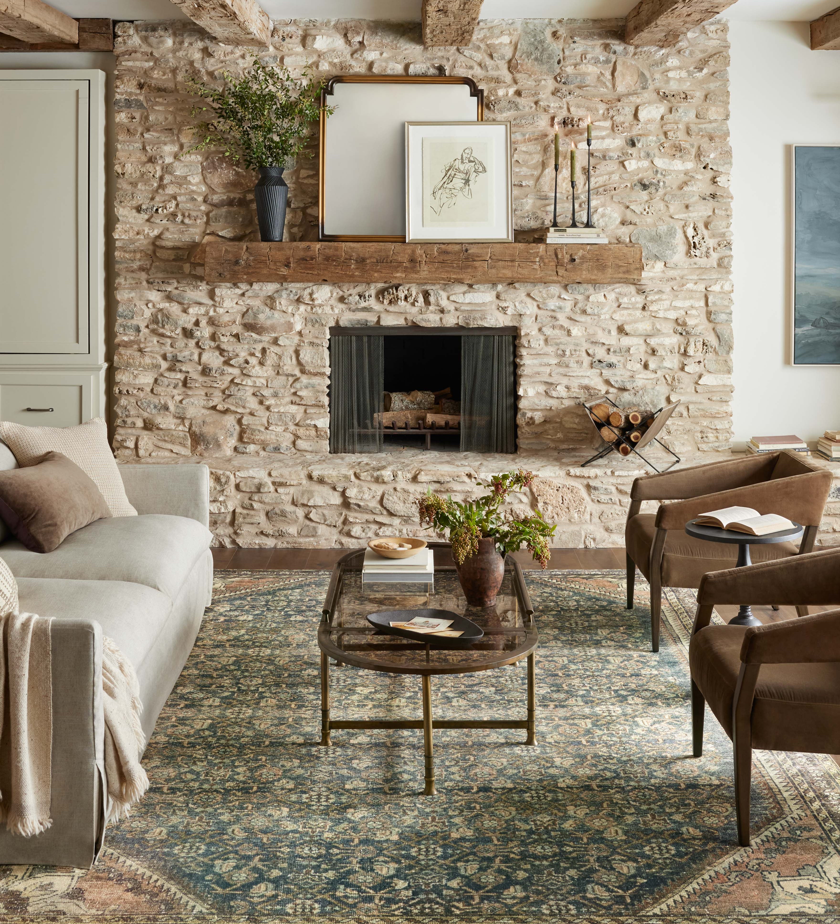 Magnolia Home by Joanna Gaines x Loloi Banks Denim / Clay Rug