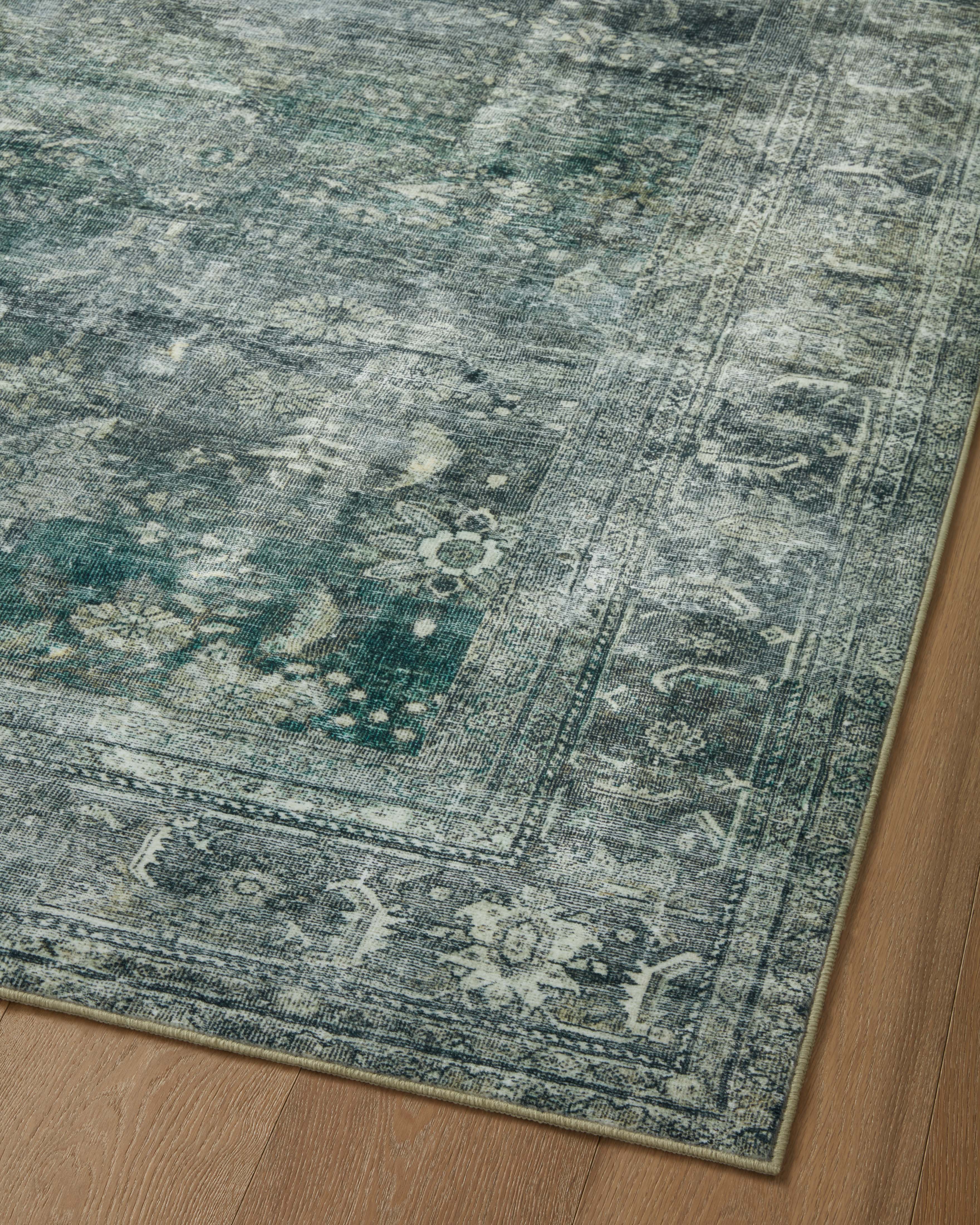 Magnolia Home by Joanna Gaines x Loloi Banks Blue / Lagoon Rug 1 - RUGS - patterned Loloi
