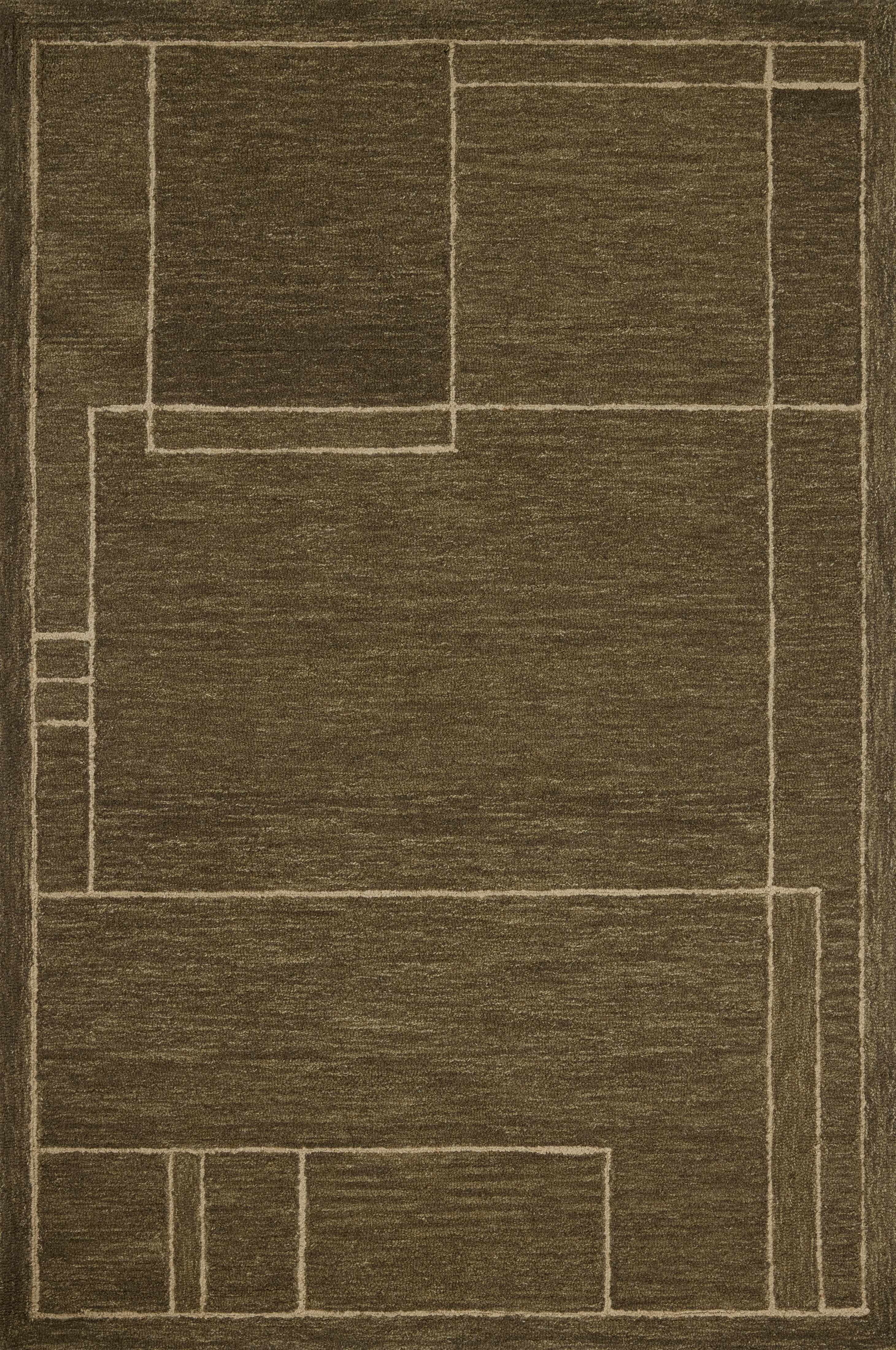 Jeremiah Brent x Loloi Barrow Olive / Natural Rug RUGS-geometric Loloi