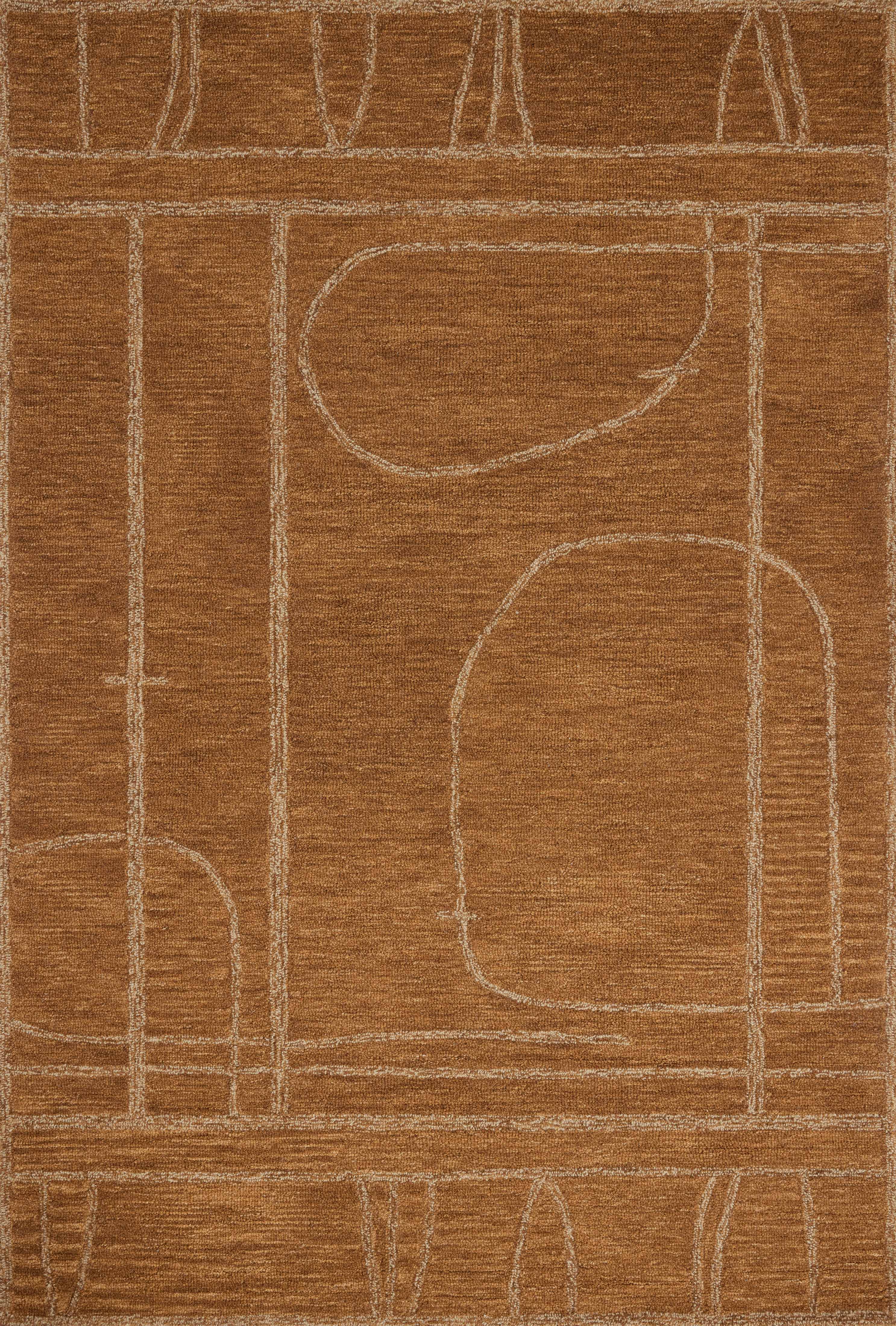 Jeremiah Brent x Loloi Barrow Clay / Natural Rug RUGS-geometric Loloi