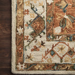 Loloi Beatty Ivory / Rust Rug RUGS - wool Loloi