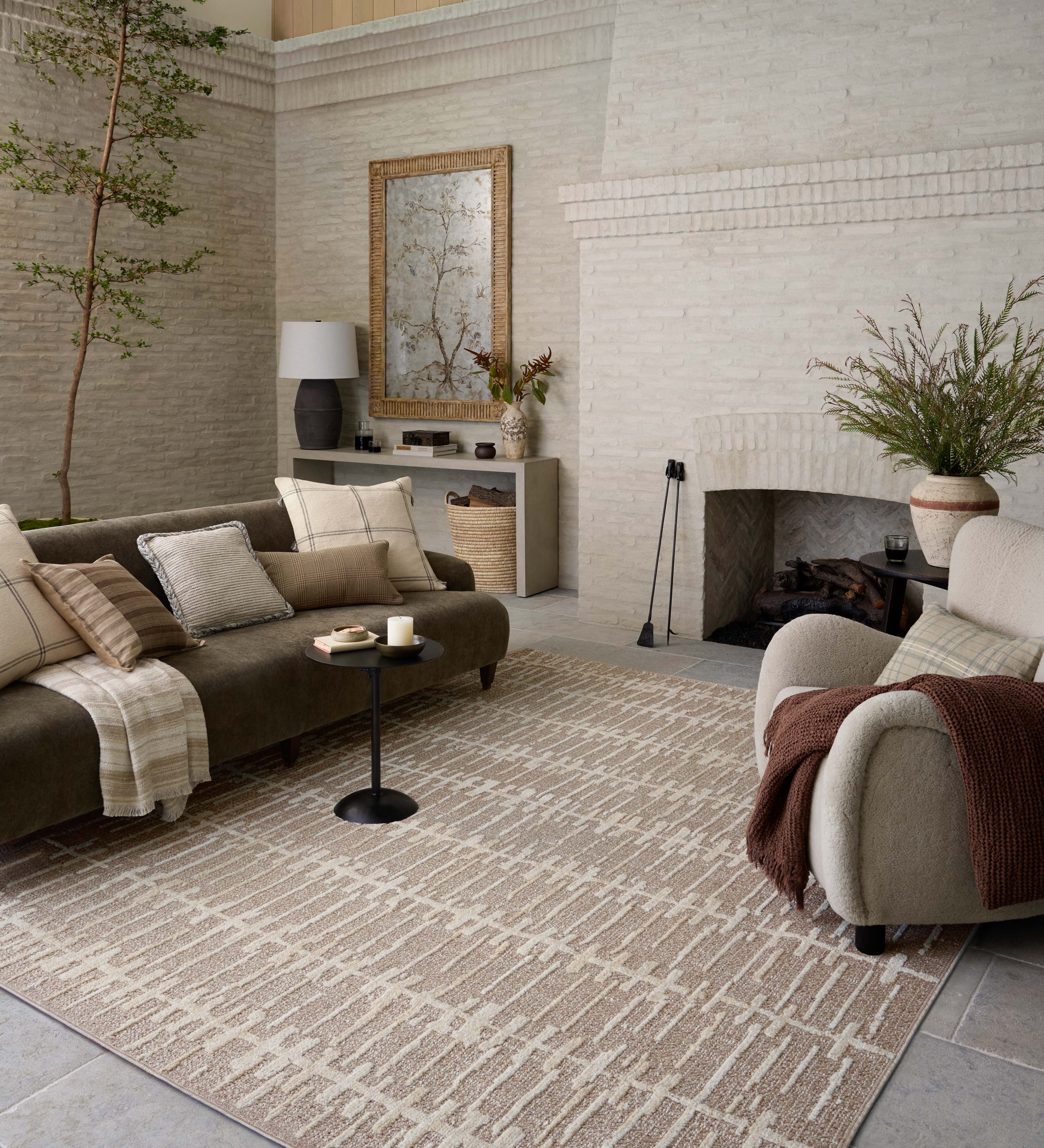 Amber Lewis x Loloi Bexley Taupe / Natural Rug – view 2