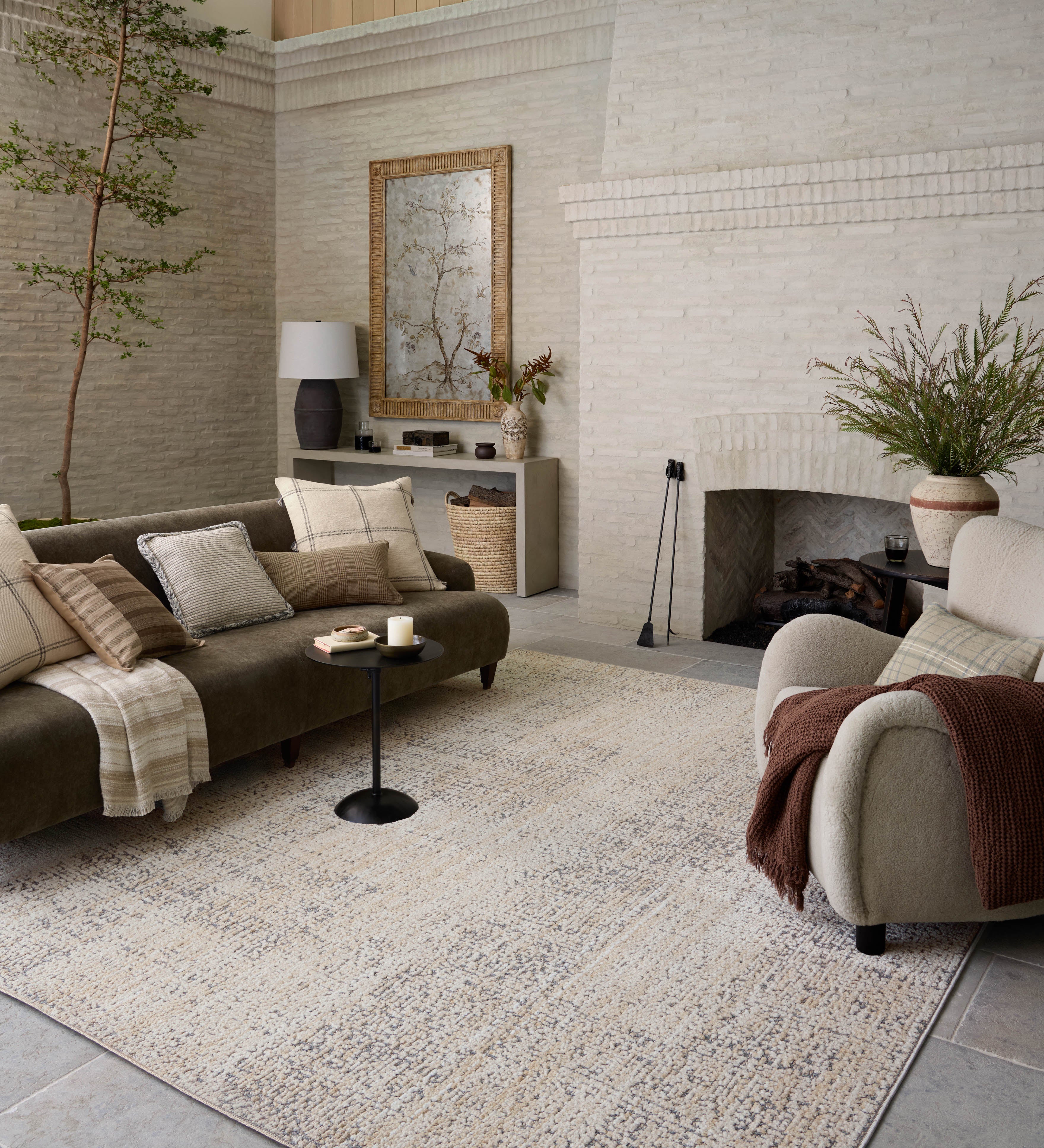 Amber Lewis x Loloi Bexley Natural / Slate Rug – view 2