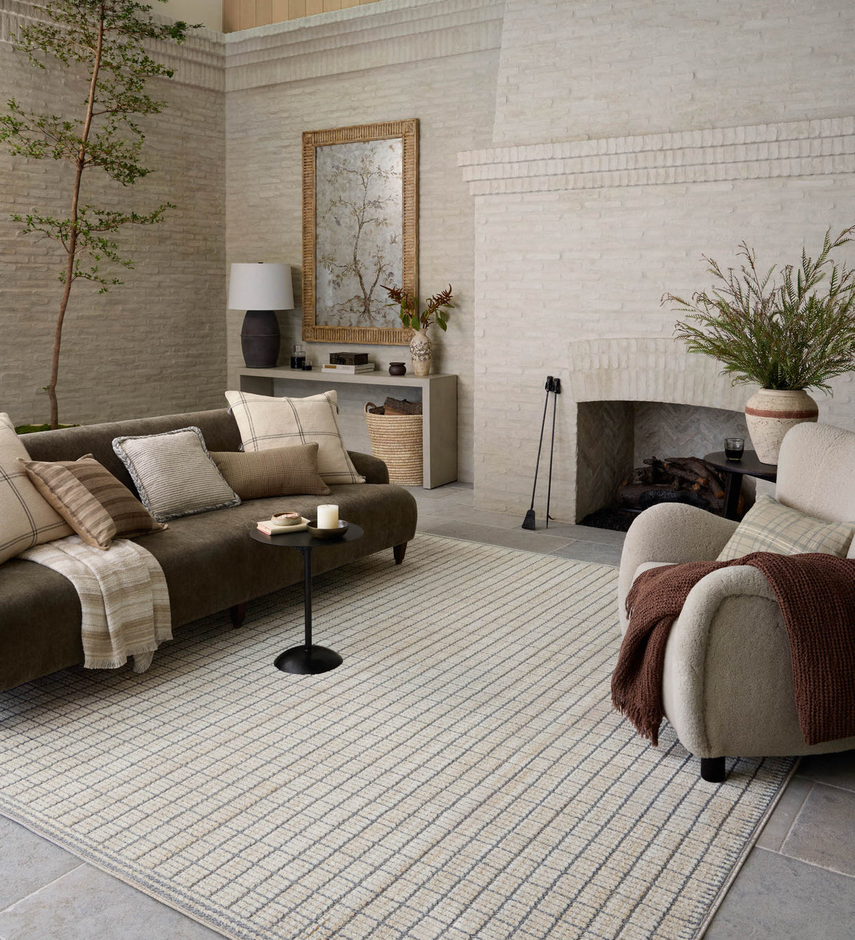 OVERSTOCK - Amber Lewis x Loloi Bexley Slate / Natural Rug - 7'10" x 10' – view 2