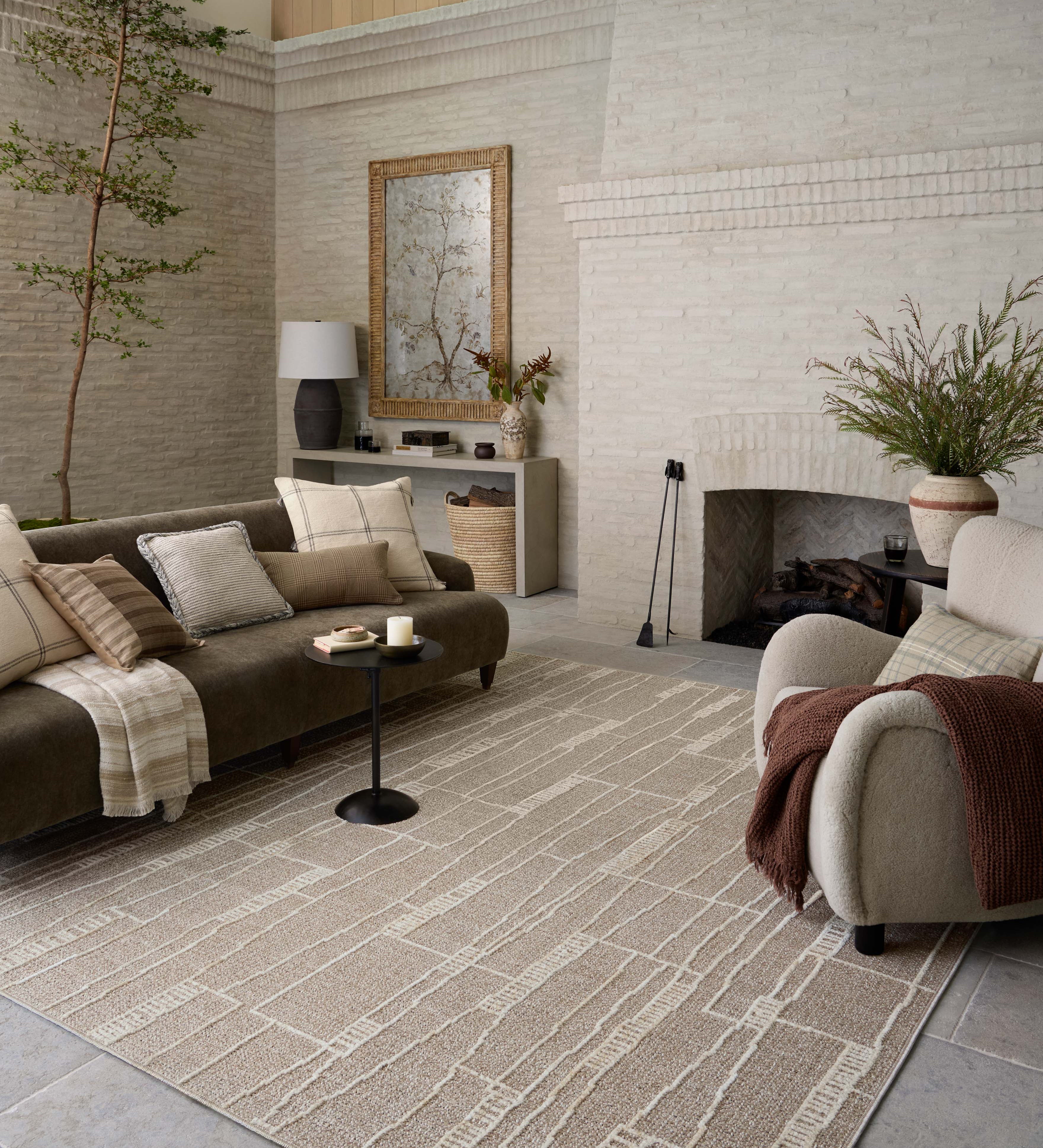 Amber Lewis x Loloi Bexley Mushroom / Natural Rug – view 2