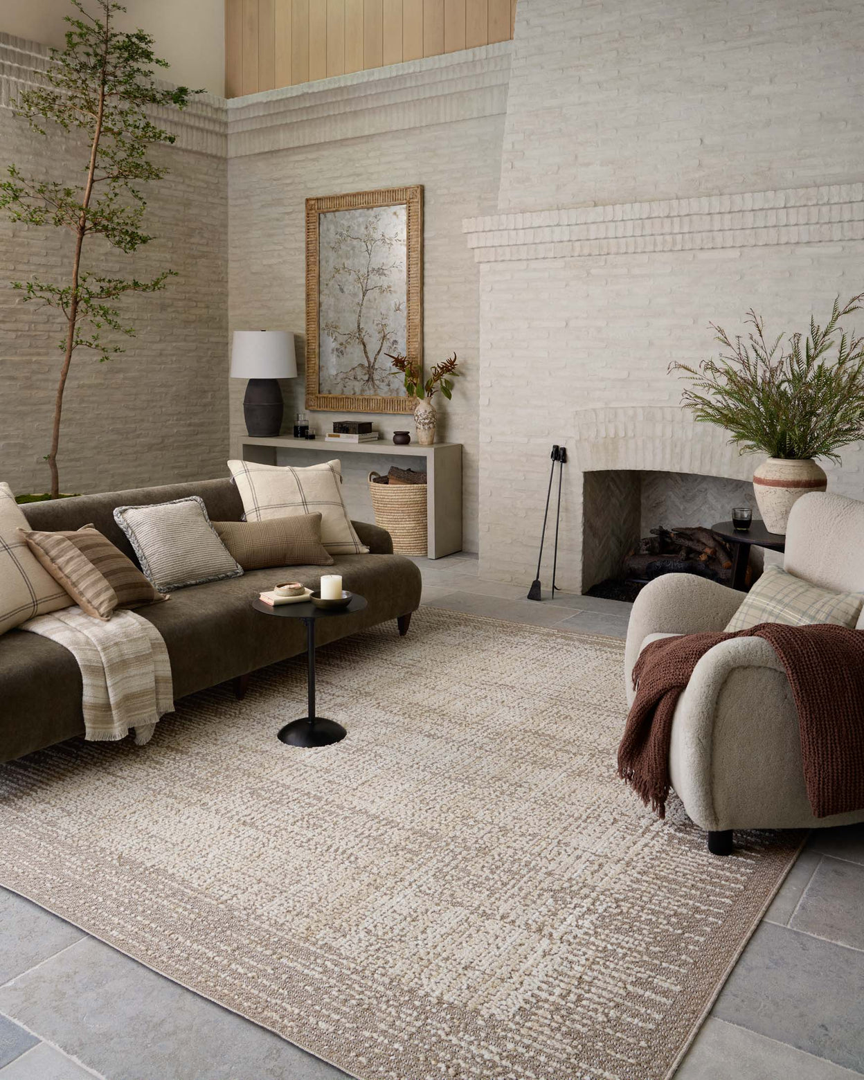 Amber Lewis x Loloi Bexley Natural / Taupe Rug RUGS - synthetic Loloi